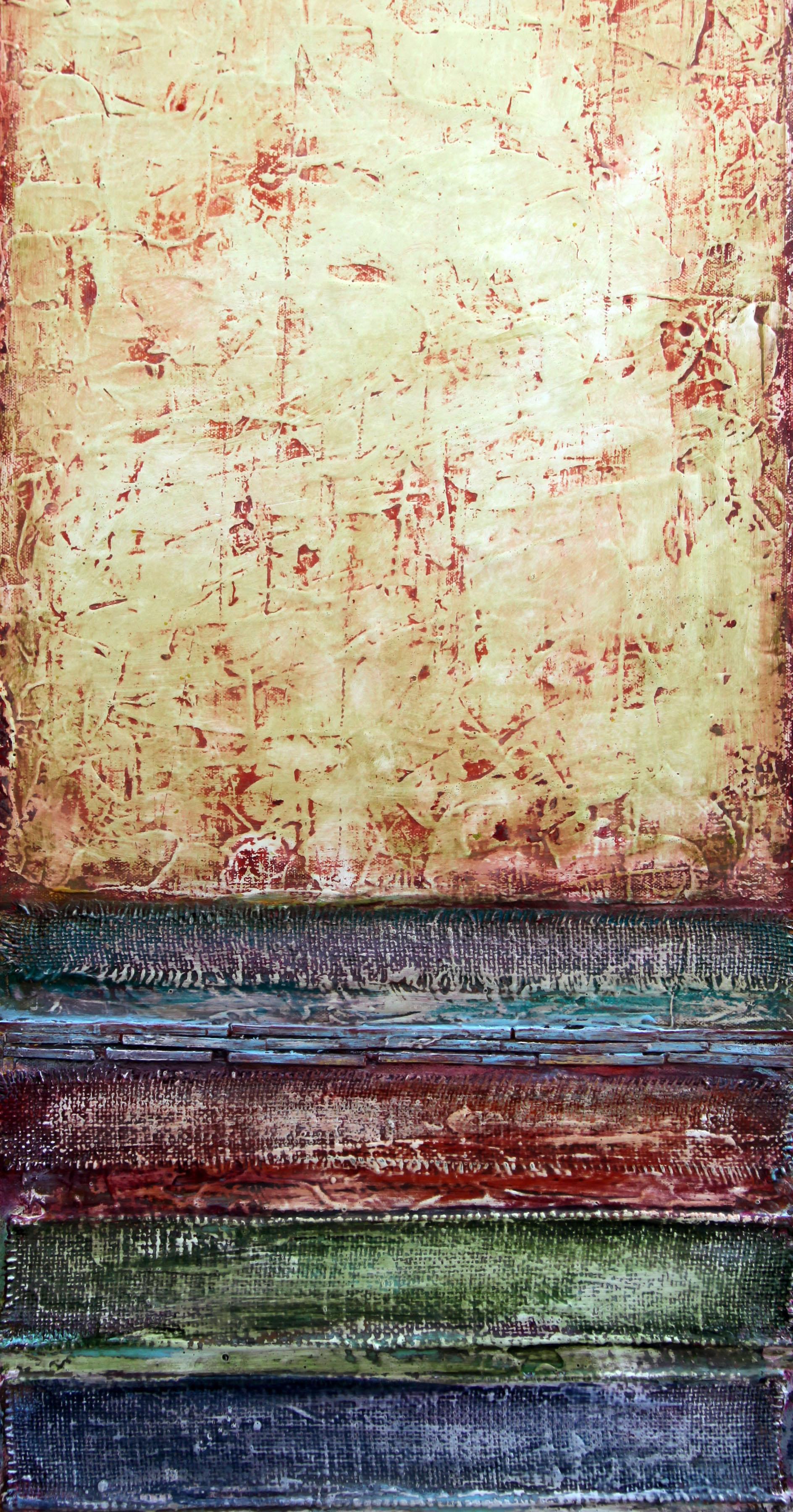 Happy Moments - Abstract Expressionist Painting by  Halina Domanski