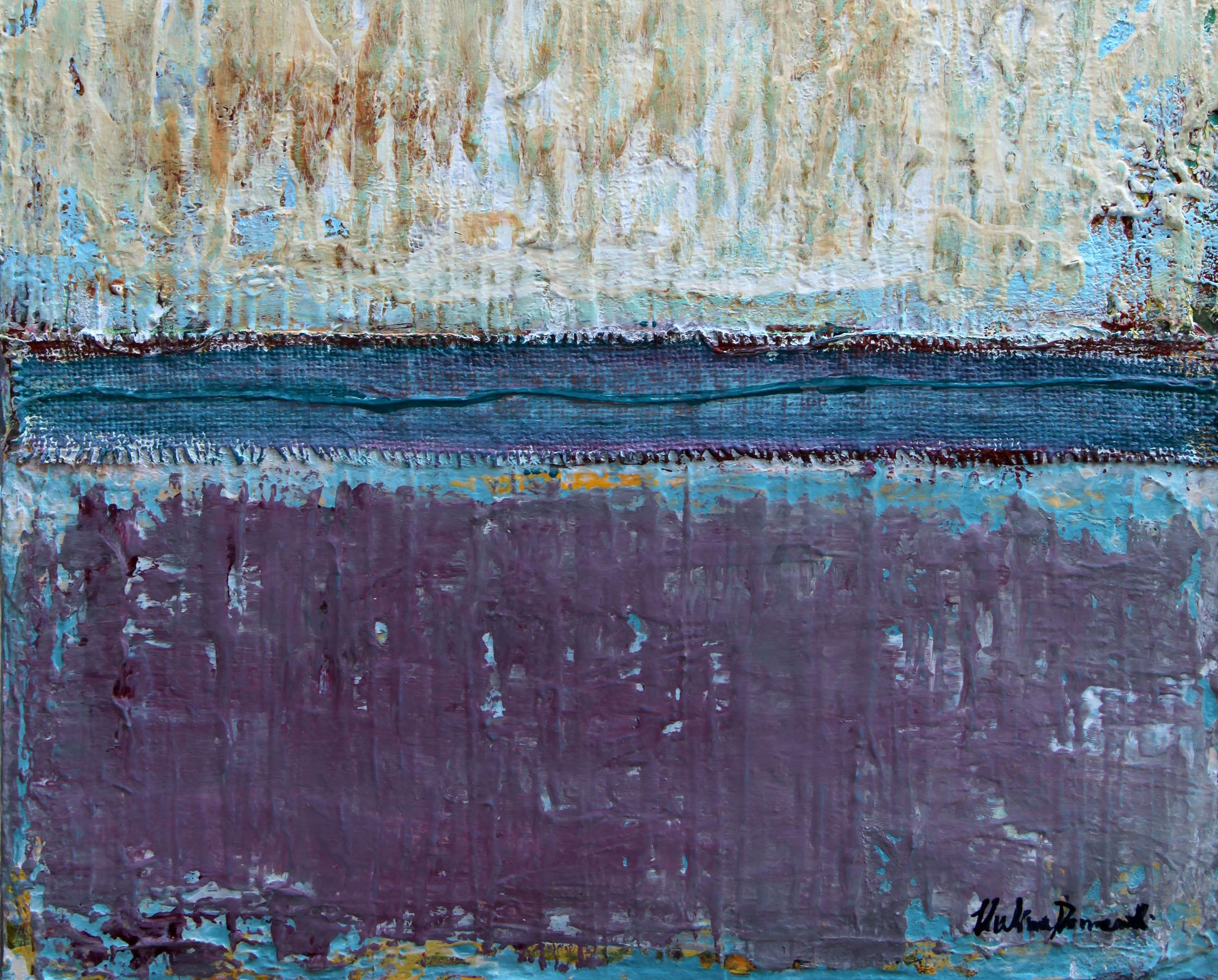 Ich weiß, dass (Grau), Abstract Painting, von  Halina Domanski