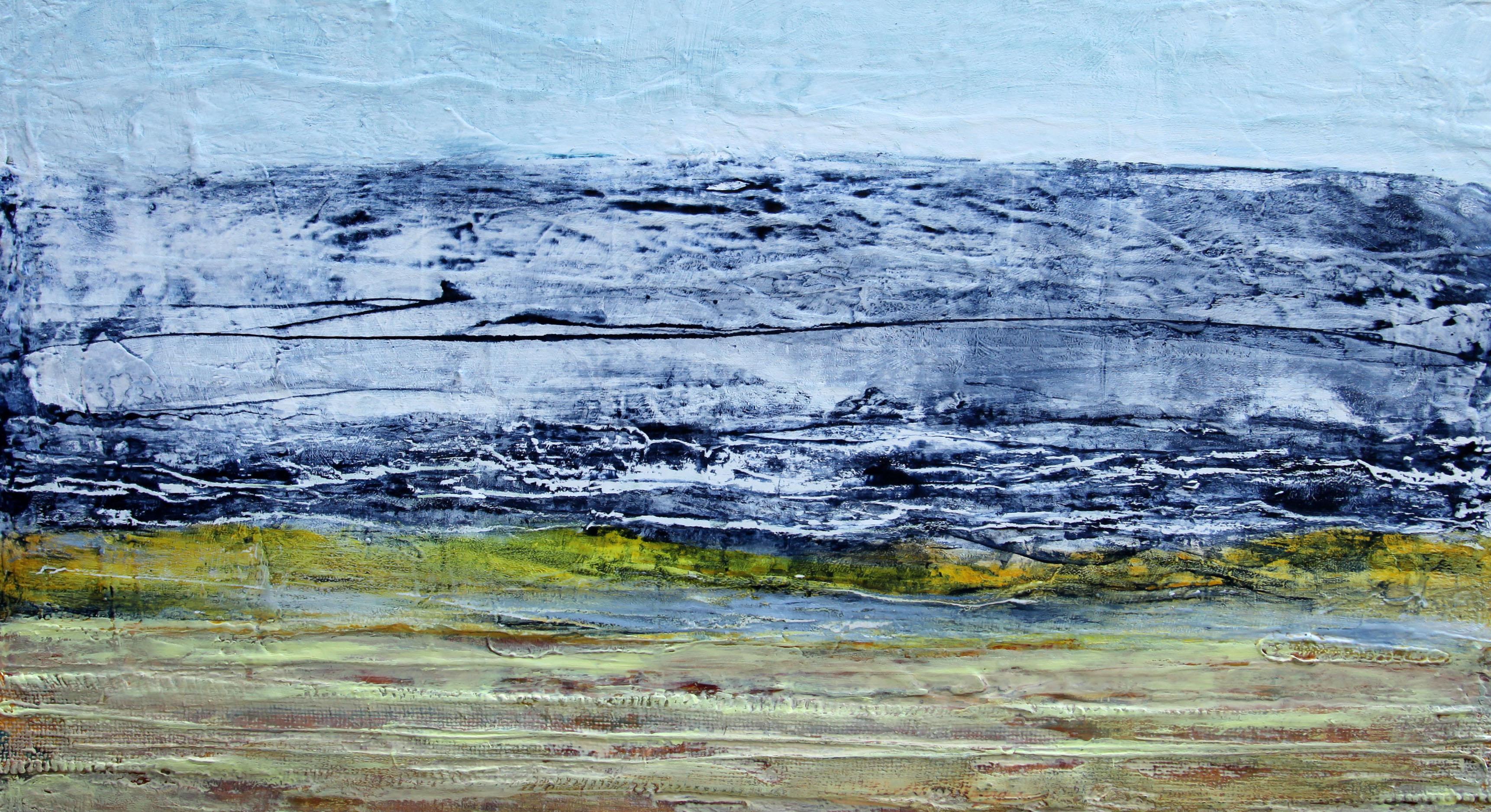 Landformen (Blau), Abstract Painting, von  Halina Domanski