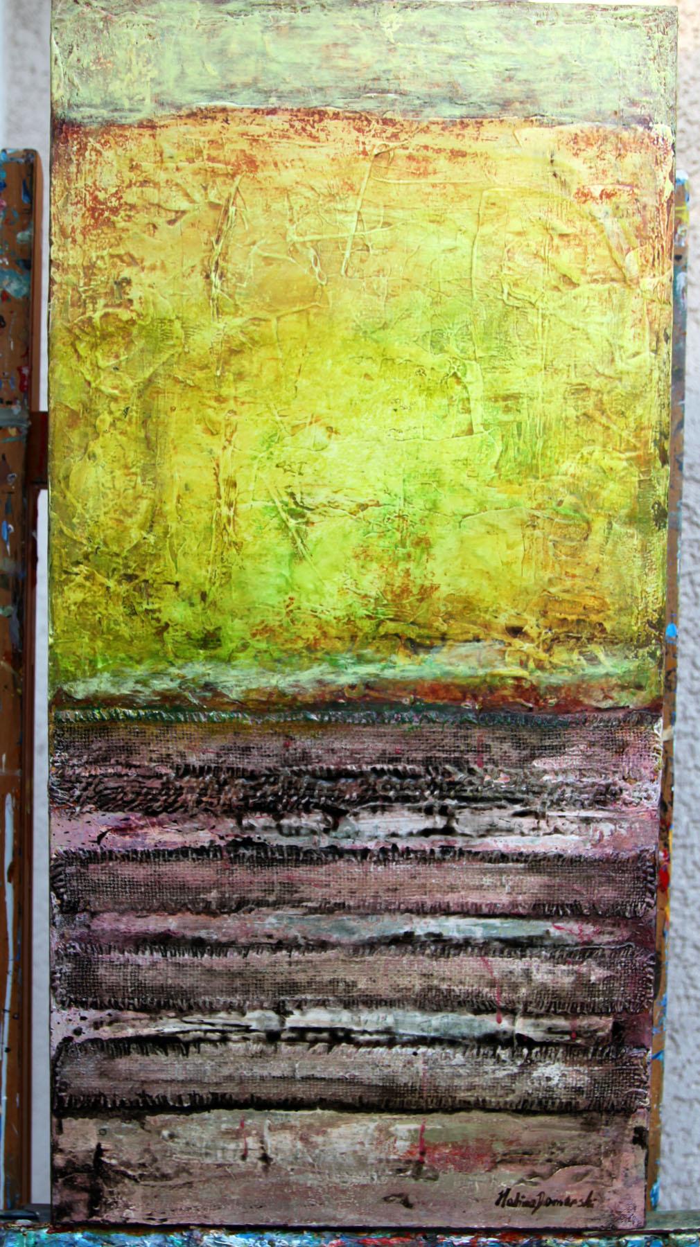Mindful - Painting Contemporáneo de  Halina Domanski