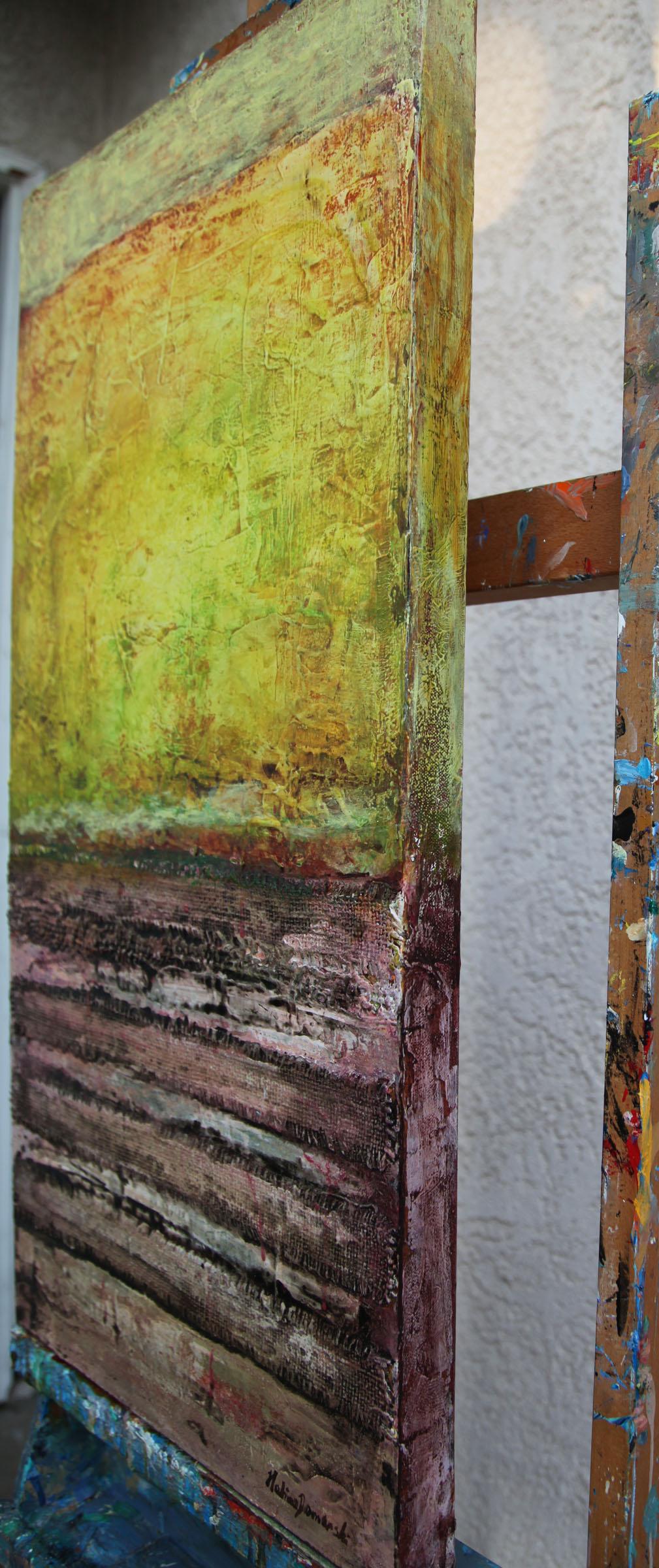 Mindful - Abstract Painting Verde de  Halina Domanski