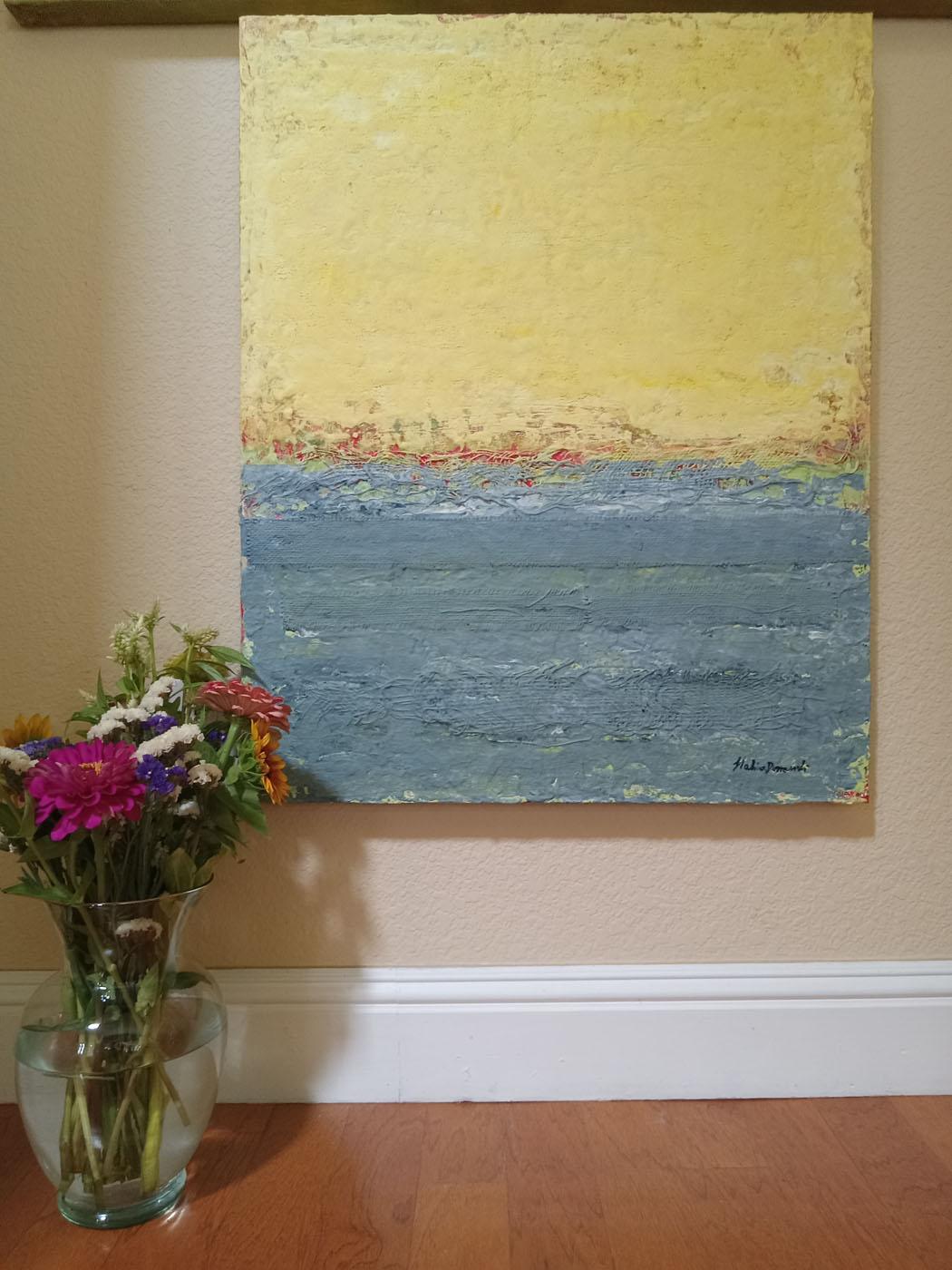 My Life is Simple - Abstract Expressionist Painting by  Halina Domanski