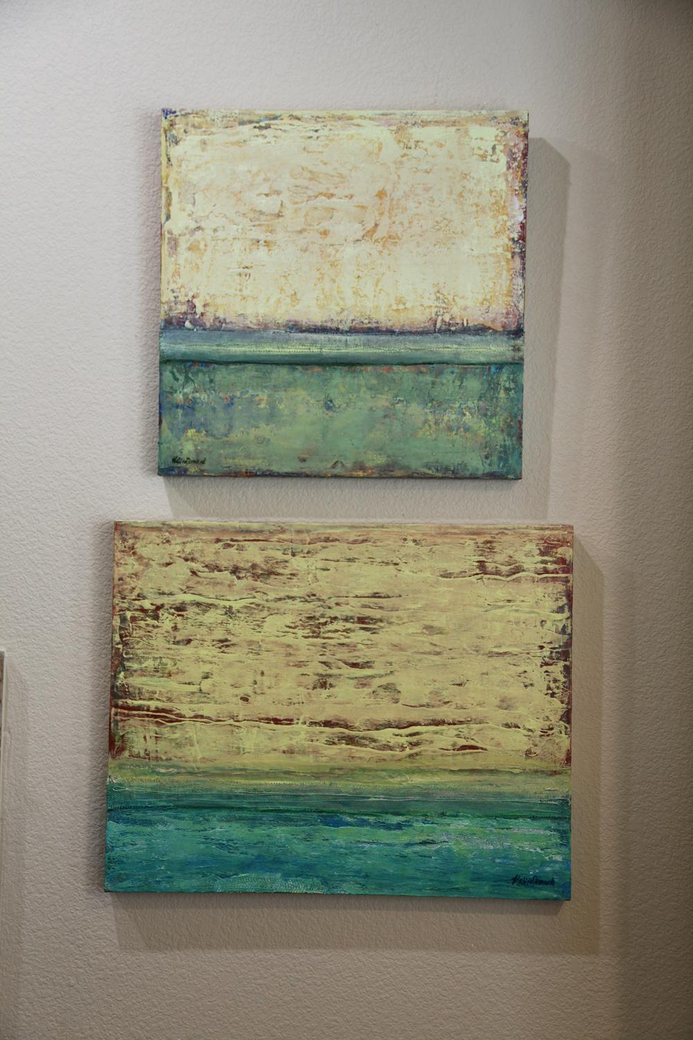 Bella sorpresa - Abstract Painting Beige di  Halina Domanski