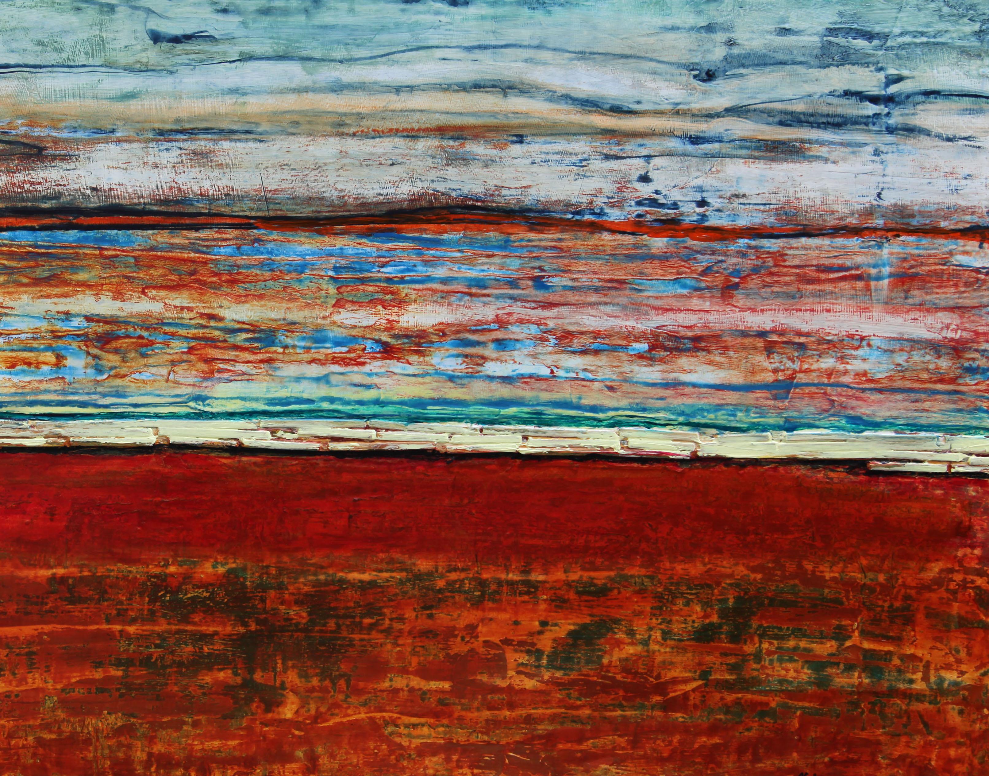 Rotes Meer – Painting von  Halina Domanski