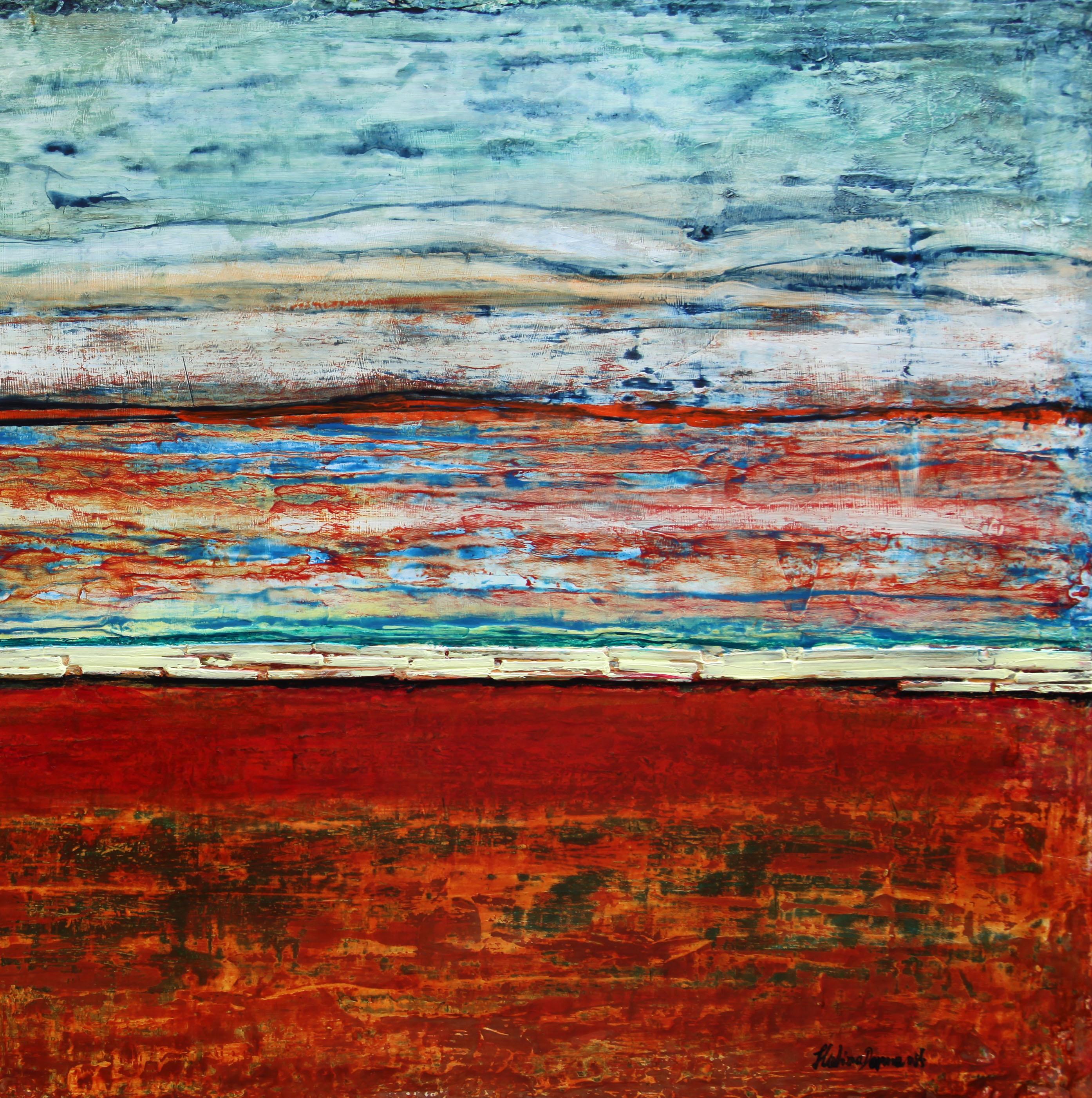 Rotes Meer (Abstrakter Expressionismus), Painting, von  Halina Domanski