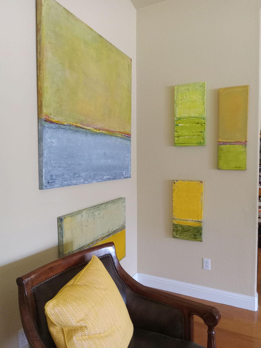 Rivitalizzazione - Abstract Painting Verde di  Halina Domanski