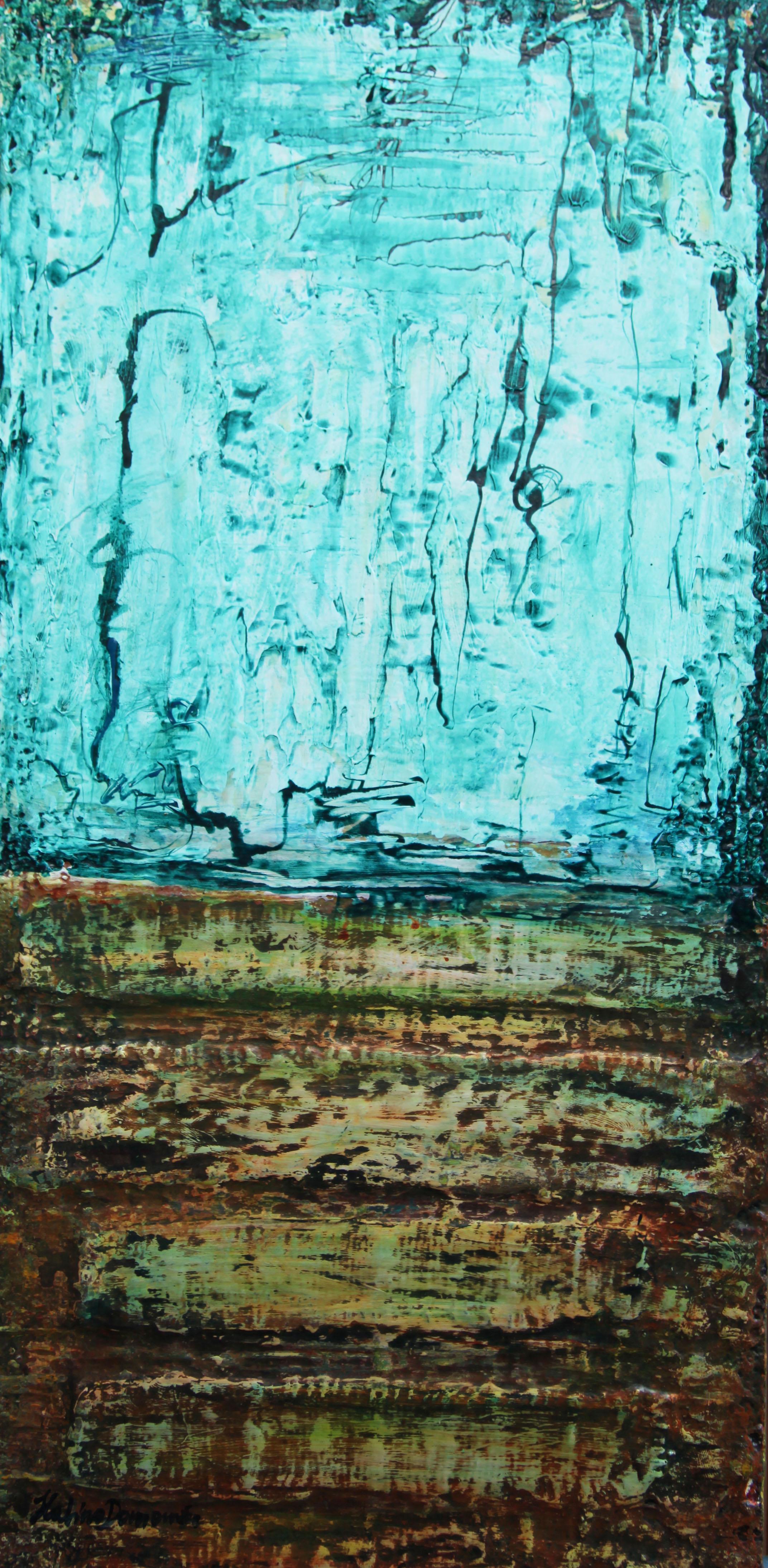 Siehe Wasser (Abstrakter Expressionismus), Painting, von  Halina Domanski