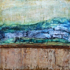 Summer Sea Acrylic on canvas Abstract/Contemporary painting Signed 2010+