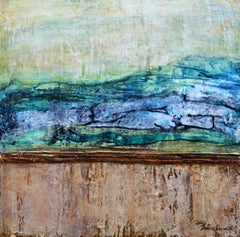 Summer Sea Acrylic on canvas Abstract/Contemporary painting Signed 2010+