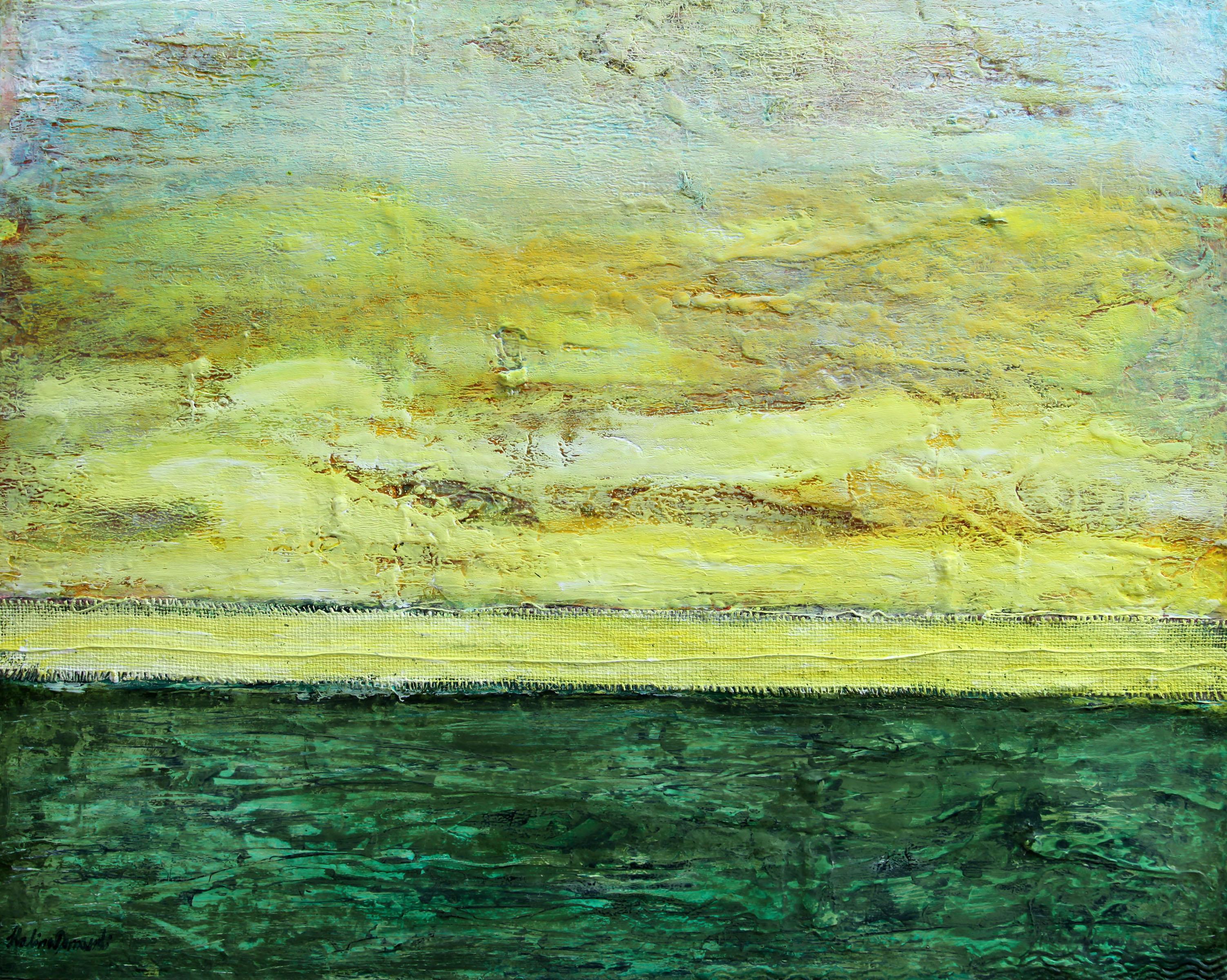  Halina Domanski Abstract Painting – Sonne aufgehen
