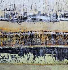 Reflejo de la luz solar Pintura abstracta Contemporánea Moderna Texturizada Firmada 2010+