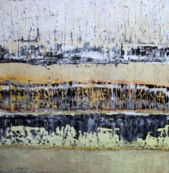 Reflejo de la luz solar Pintura abstracta Contemporánea Moderna Texturizada Firmada 2010+