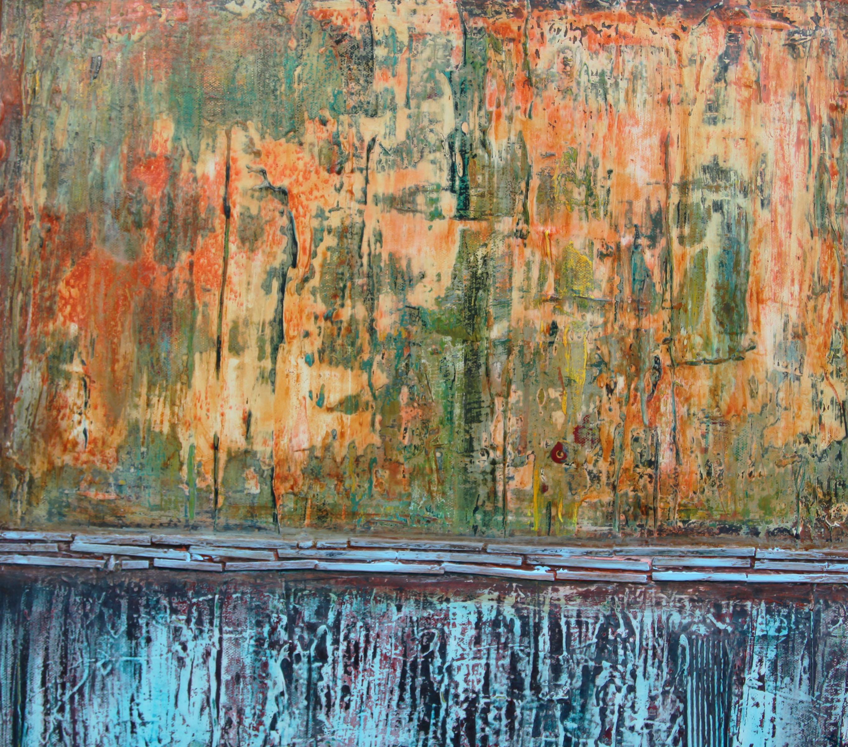 Otoño soleado - Painting Contemporáneo de  Halina Domanski