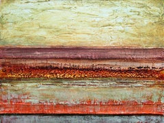 Textured Beach Acrylic on canvas . Abstract painting Contemporary Signed 2010+