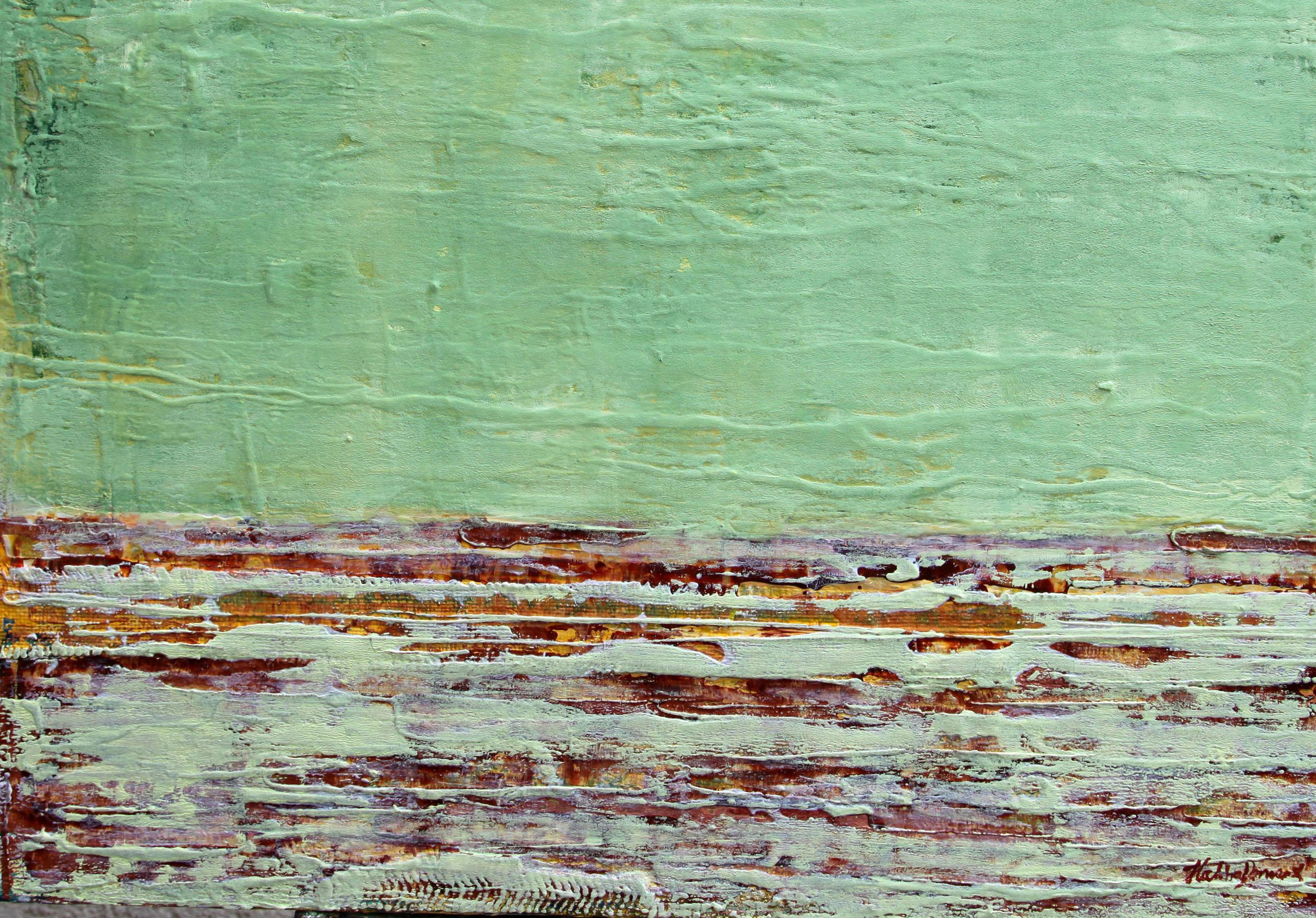 The Warm Golden Days - Painting by  Halina Domanski