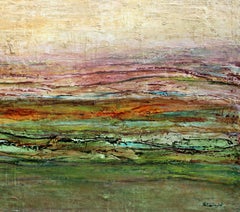 Tropical Beach Acrylic on canvas Abstract painting Contemporary Signed 2010+