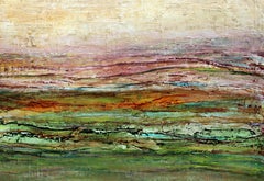 Tropical Beach Acrylic on canvas Abstract painting Contemporary Signed 2010+