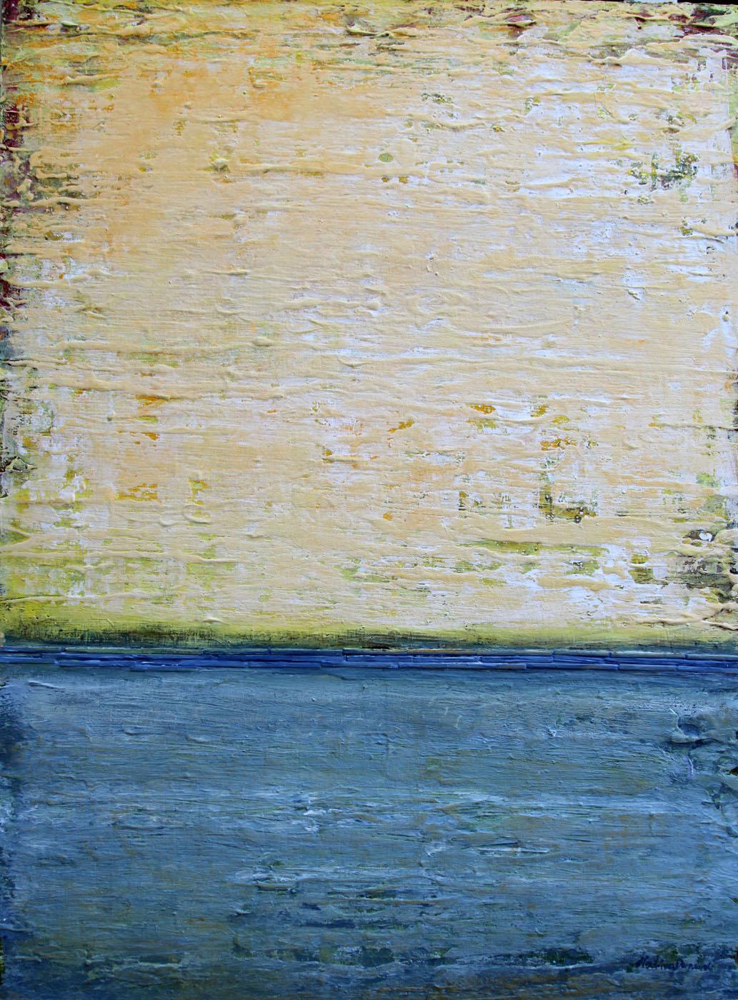 Aspettando il sole - Abstract Painting Beige di  Halina Domanski