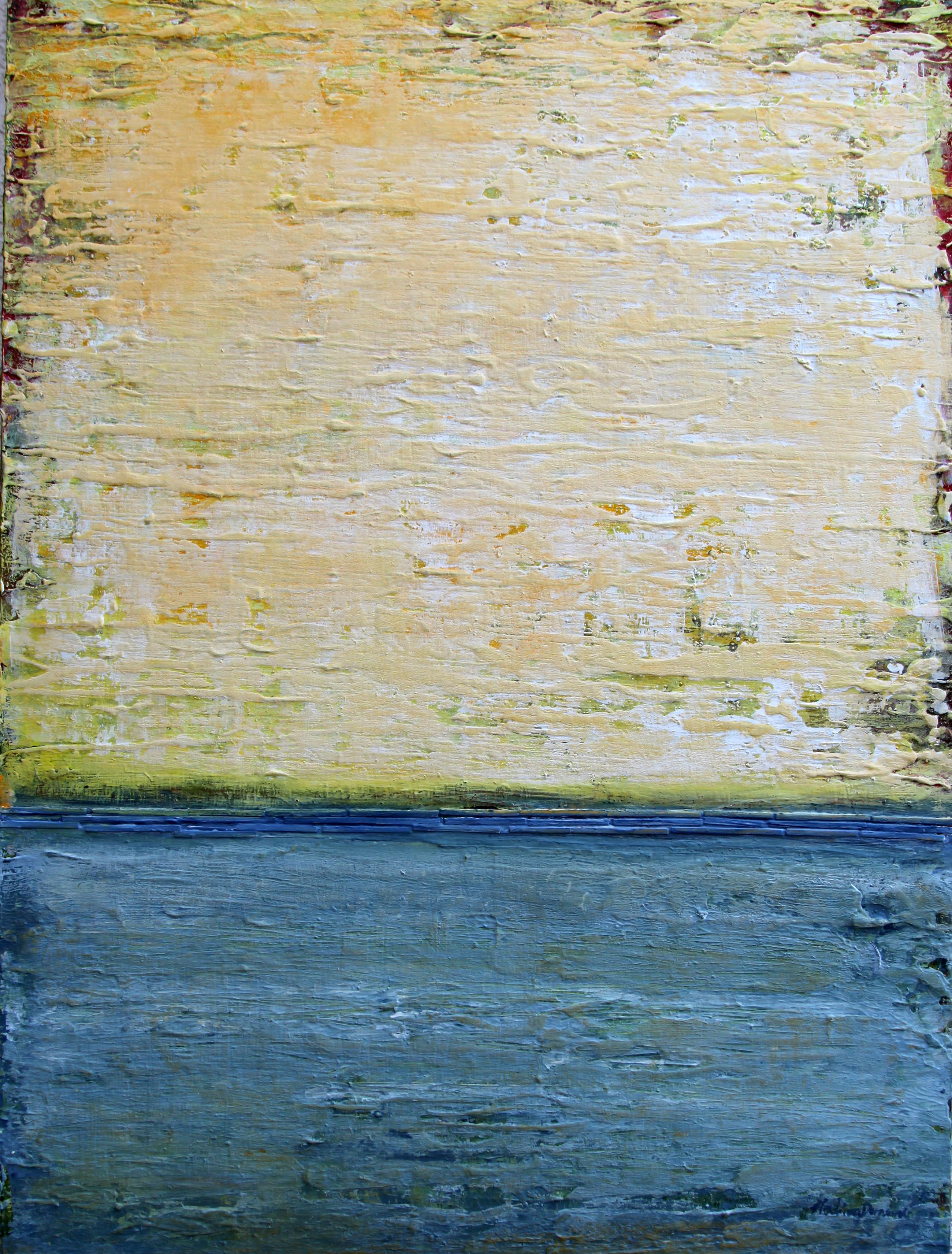 Abstract Painting di  Halina Domanski - Aspettando il sole