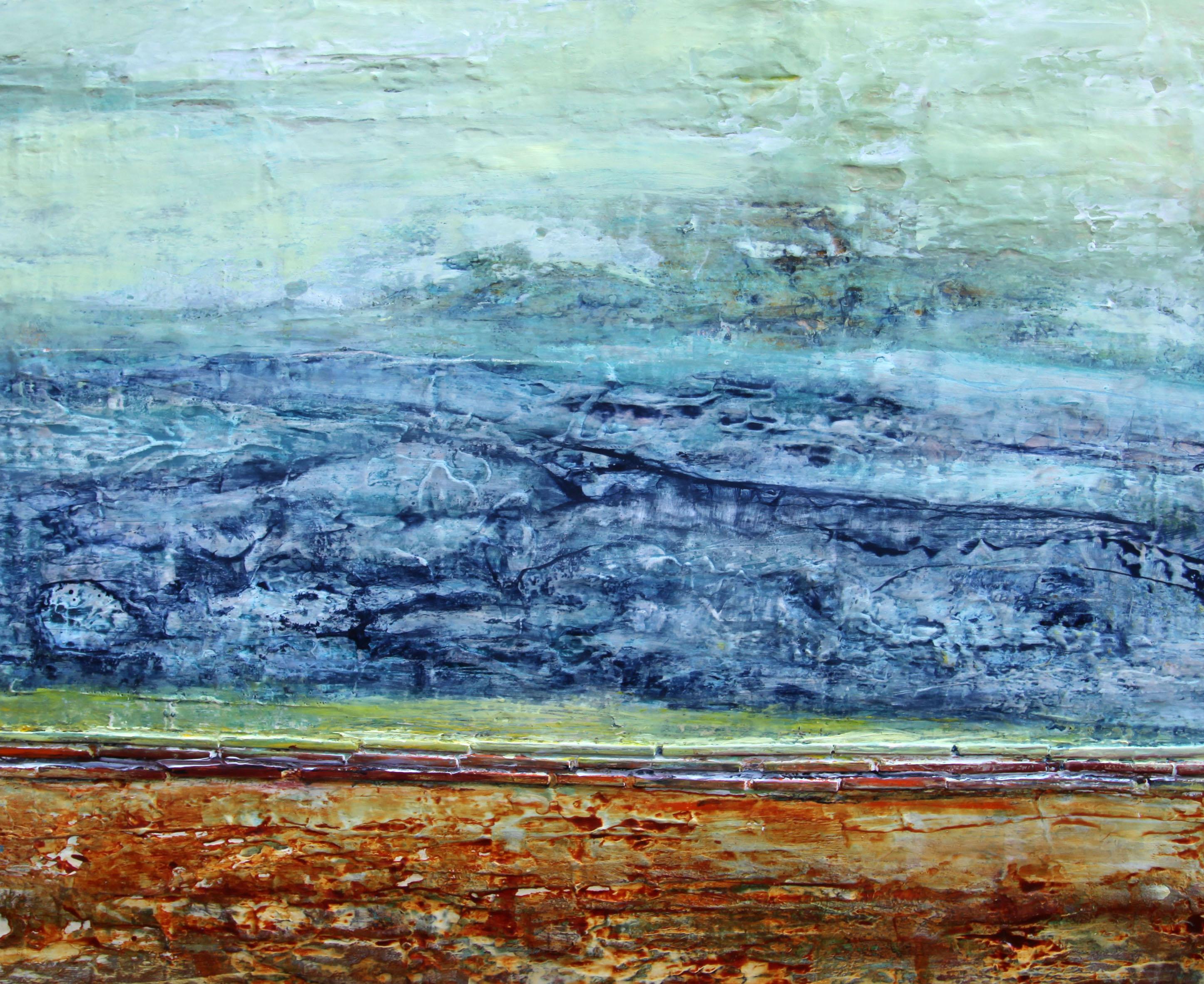 Wild Dog - Abstract Expressionist Painting by  Halina Domanski