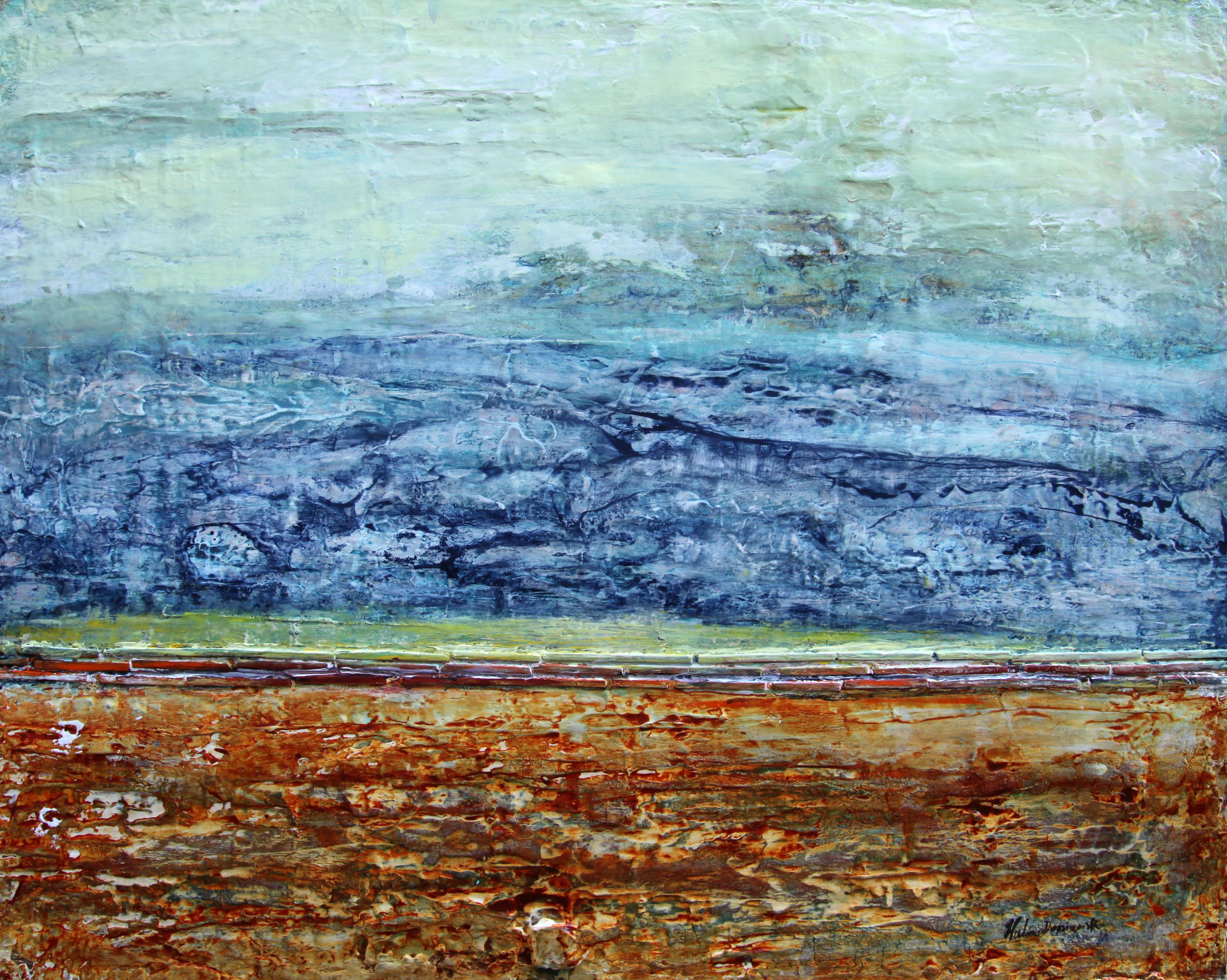  Halina Domanski Abstract Painting - Wild Dog