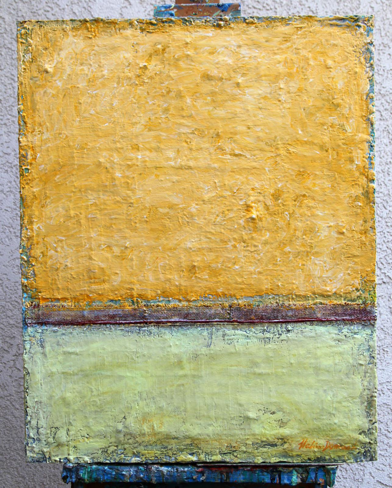 Humeur jaune - Painting de  Halina Domanski
