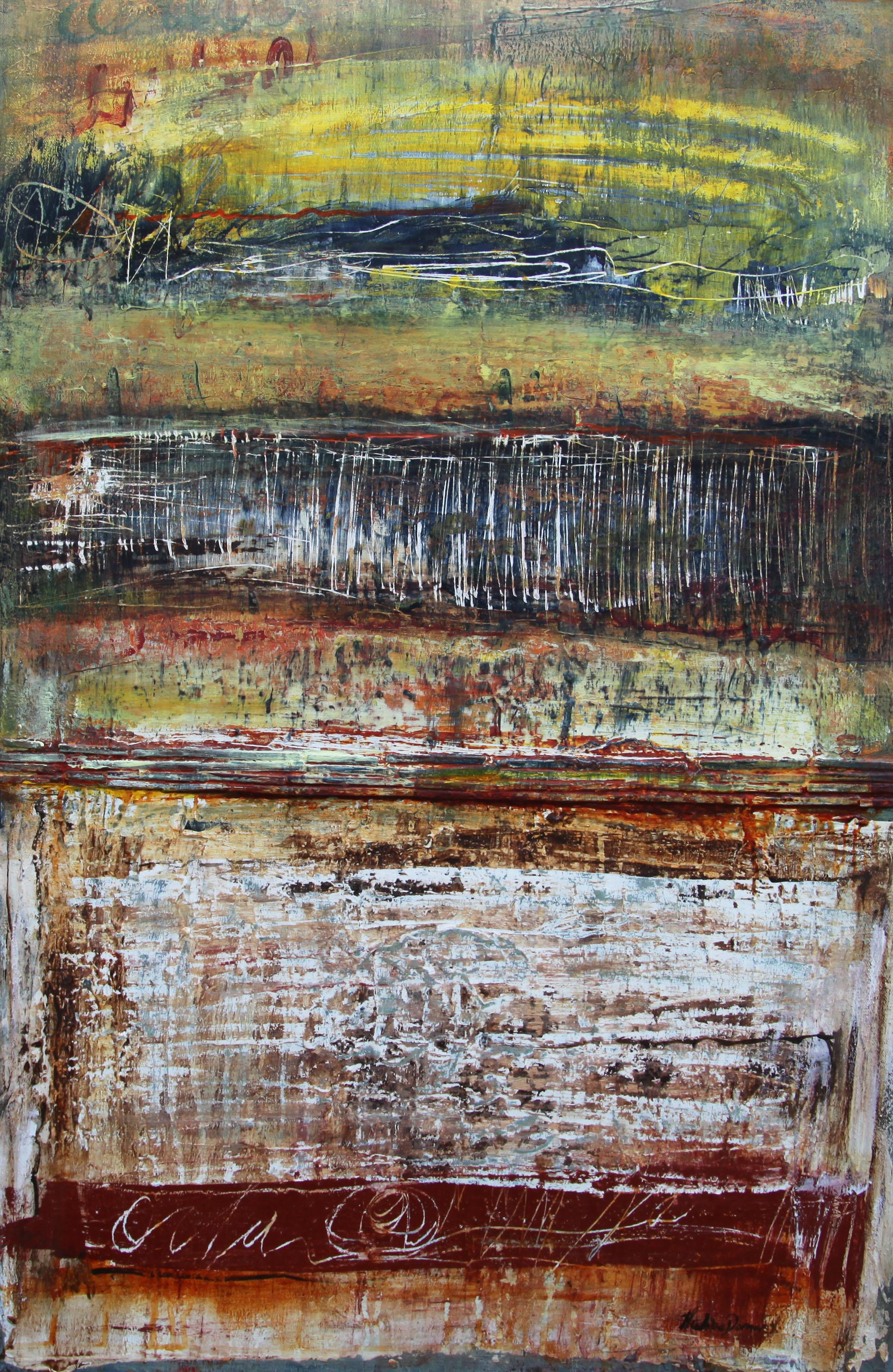 Soleil levant Peinture abstraite Acrylique sur toile 2010