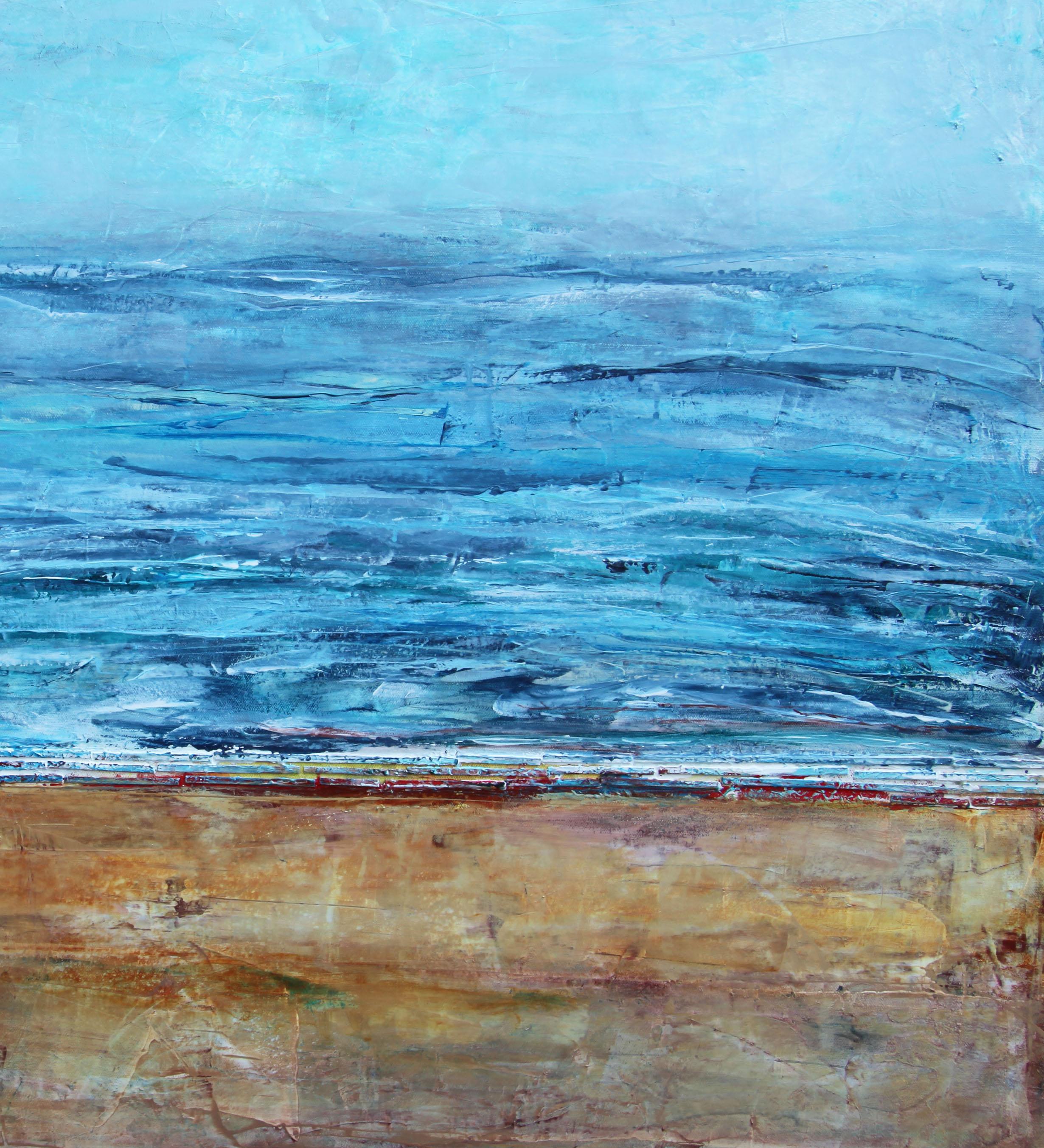 Misty Sea - Painting by Halina Domanski