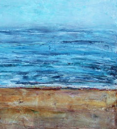 Misty Sea Abstract Expressionist Painting, Acrylic on Canvas, 2010+