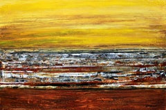 Night Out Acryl auf Leinwand Abstraktes Gemälde Zeitgenössisch Signiert 2010+