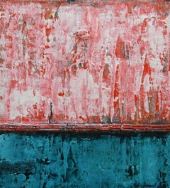 Neve in California Pittura astratta su tela Contemporanea Moderna Firmata 2010+