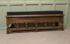 Hall Bench Boot Store or Tweed Window Seat A handsome country piece