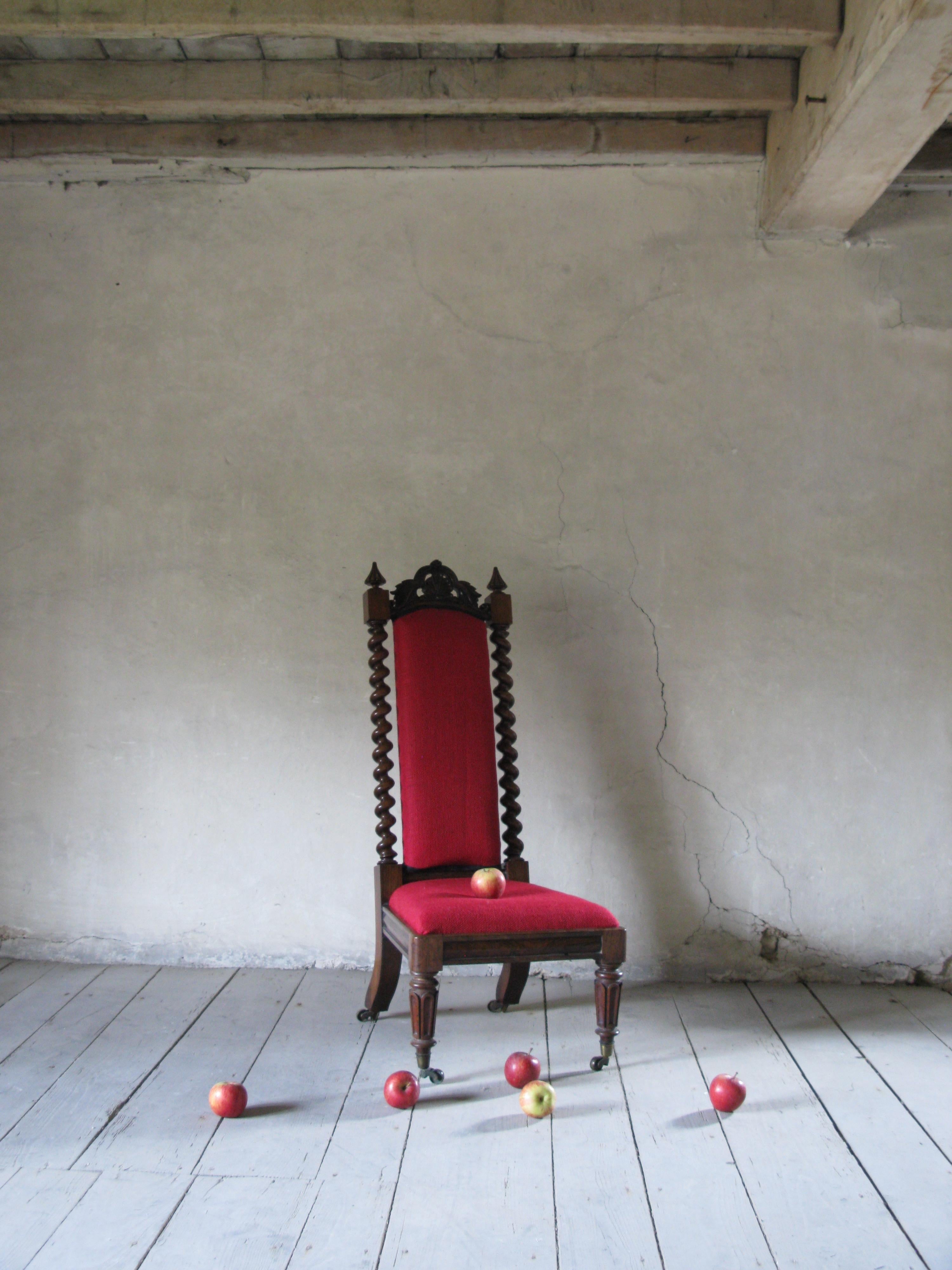 Hall Chair, Nursing Chair, Bedroom Chair, Bobbin Chair, Mahogany Chair In Good Condition For Sale In South Cotswolds, GB