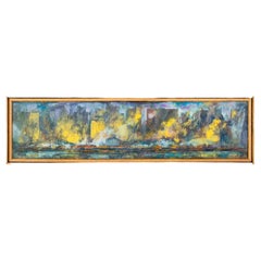 Hall Groat Sr. „Lower Hudson Run“, Ölgemälde auf Tafel
