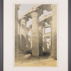 Sala de las Columnas del Templo de Karnak por David Roberts, 1847