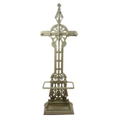 Antique Hall Stand by Coalbrookdale in cast iron by Christopher Dresser