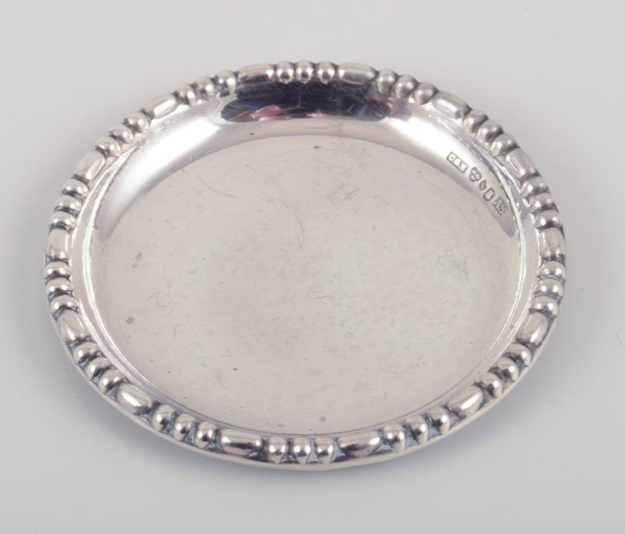 Hallberg, Proveedor de la Corte Real Sueca. Doce posavasos de cristal plateado. en Excelente estado para la venta en København, Copenhagen
