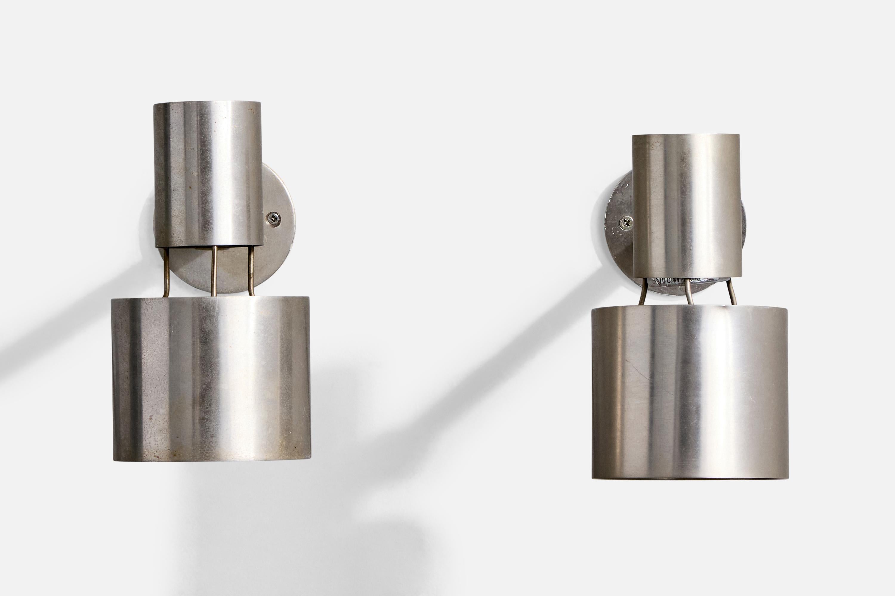 Mid-Century Modern Halldor Gunnløgsson, Wall Lights, acier, Danemark, 1958 en vente