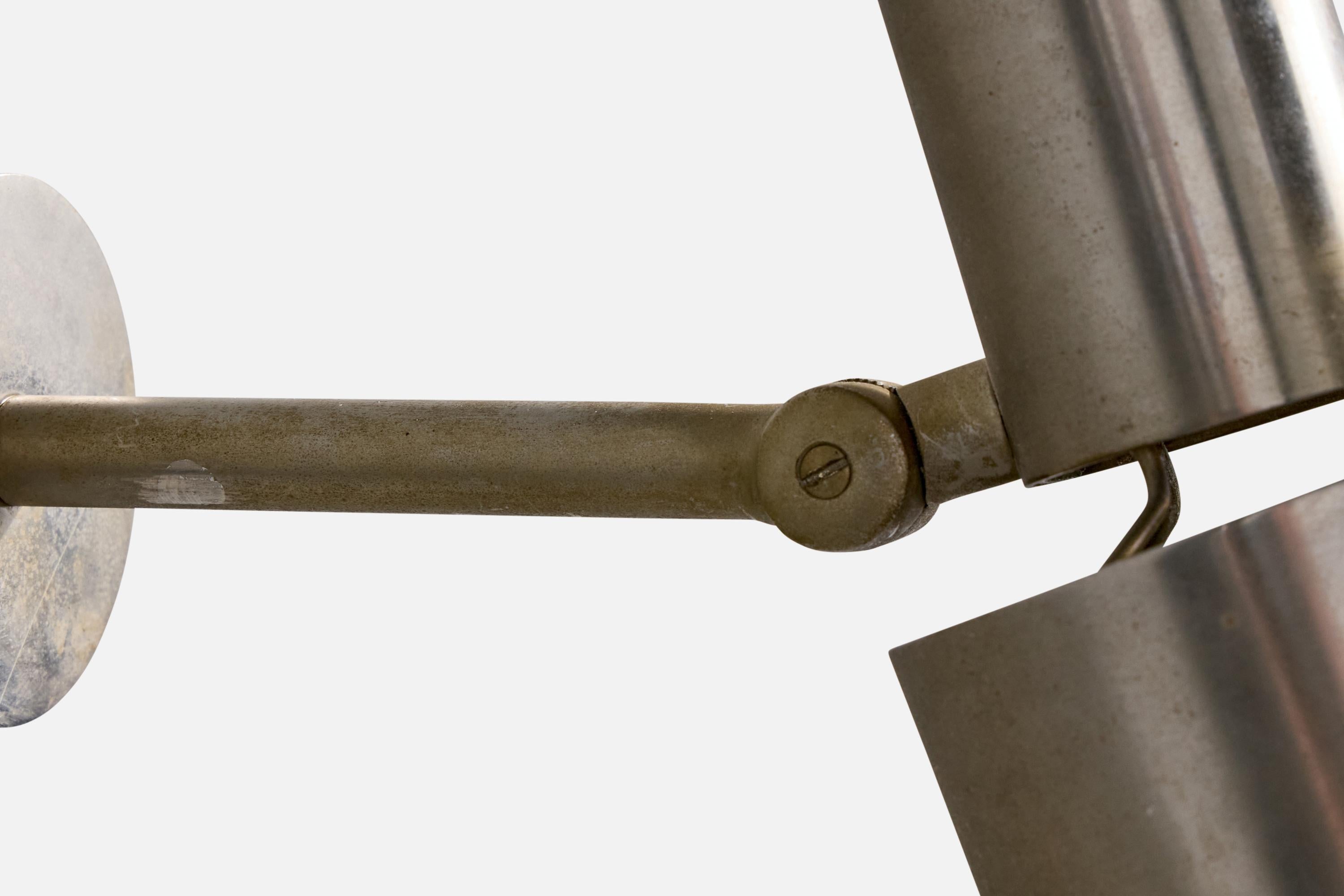 Halldor Gunnløgsson, Wall Lights, Steel, Denmark, 1958 For Sale 1