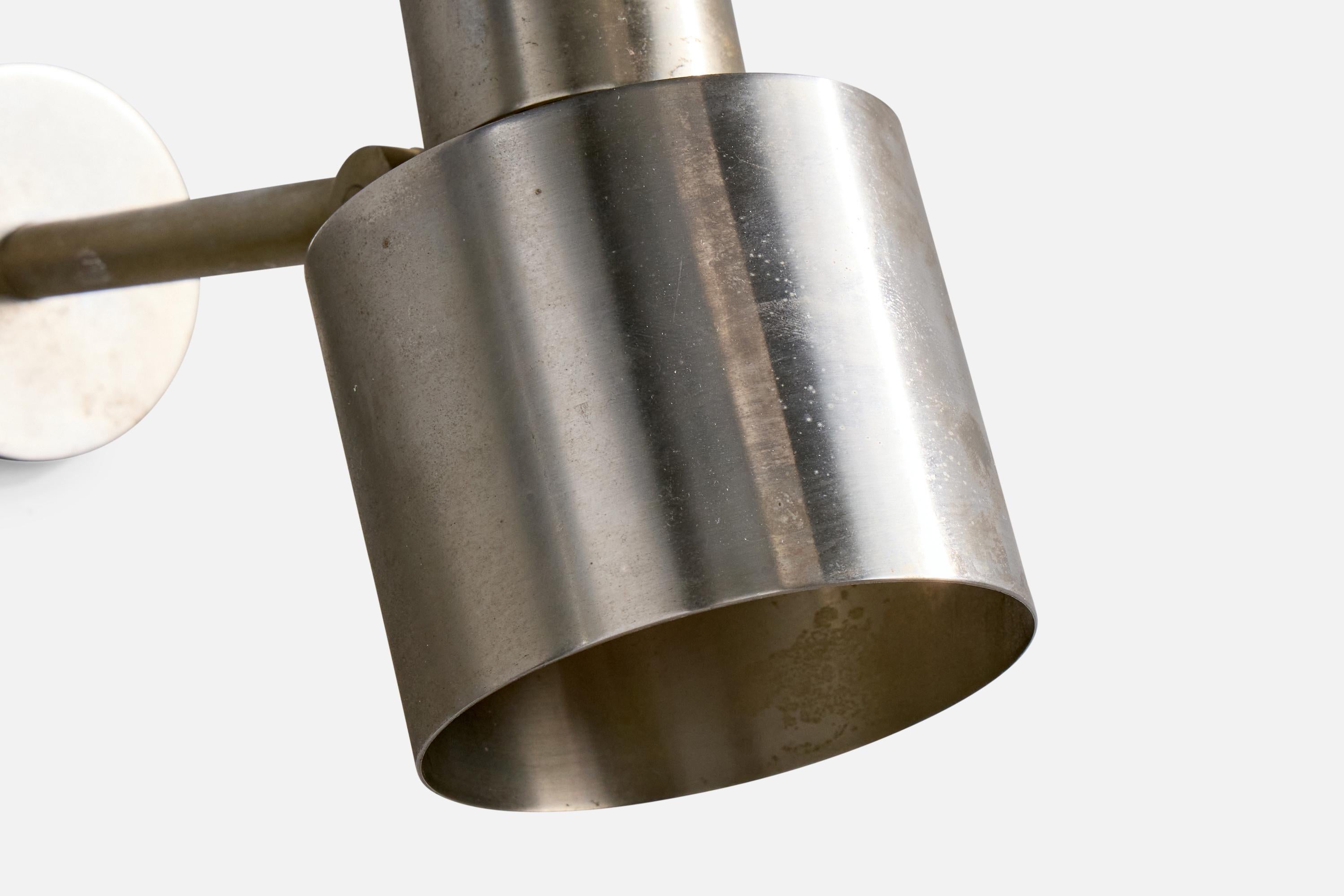 Halldor Gunnløgsson, Wall Lights, Steel, Denmark, 1958 For Sale 2