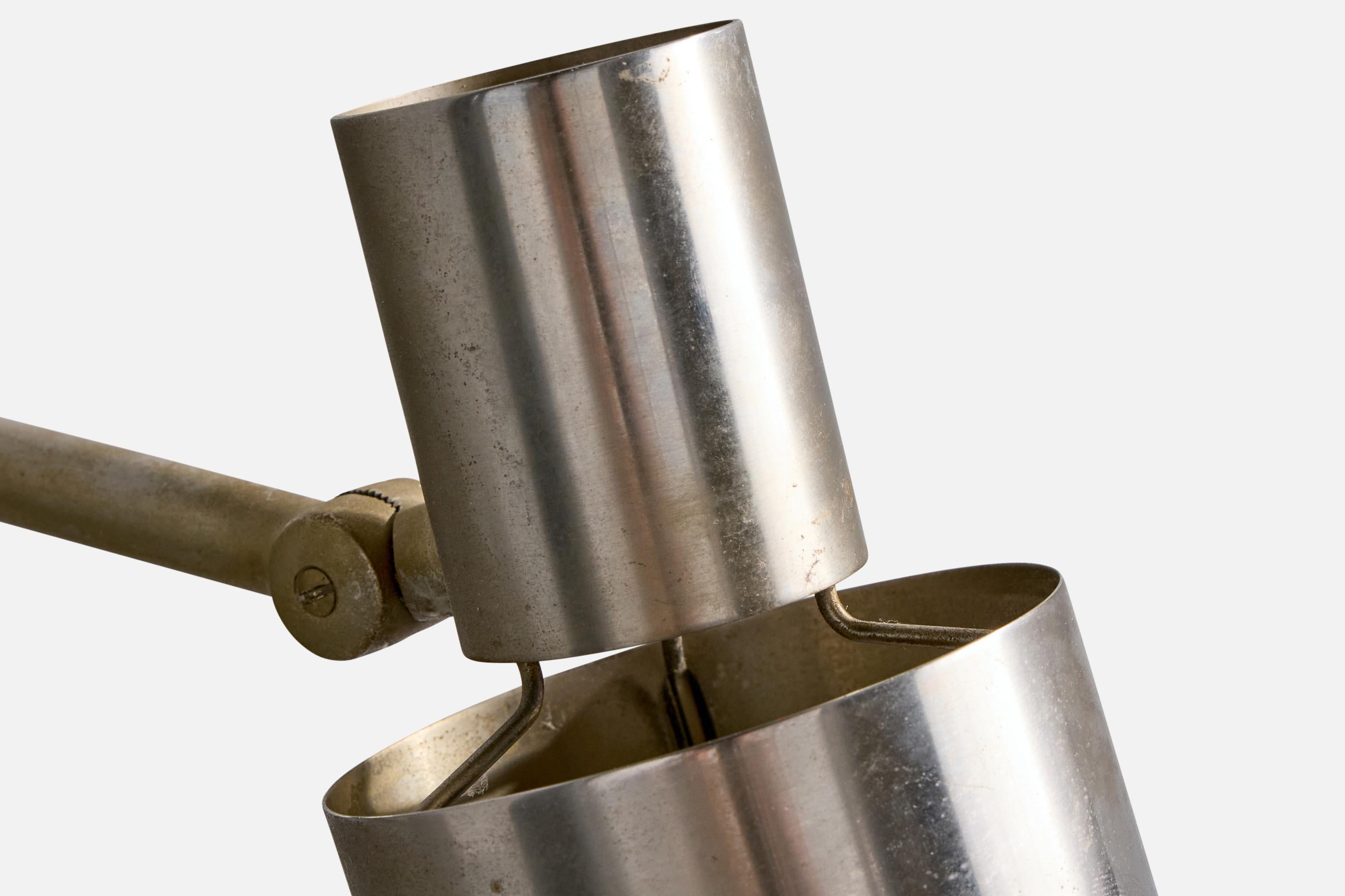 Halldor Gunnløgsson, Wall Lights, Steel, Denmark, 1958 For Sale 3