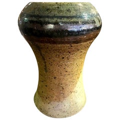 Halle Allpass Danemark Grand vase ou vase en céramique émaillée moderne du milieu du siècle dernier