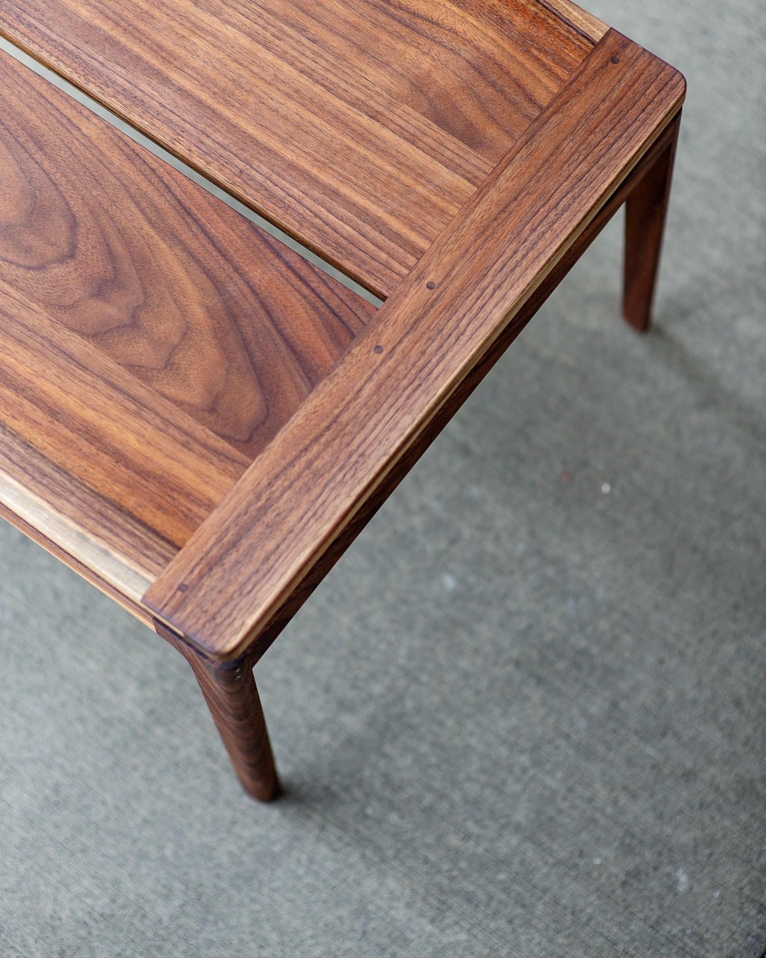 Contemporary Halley Coffee Table Walnut For Sale