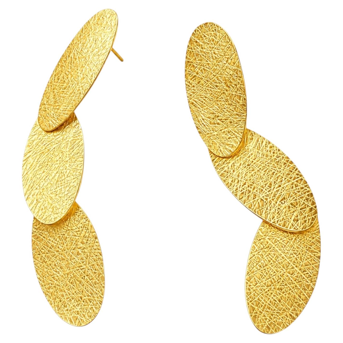 Halley Gold Earrings in 18K Yellow Gold by Lucía Rovira