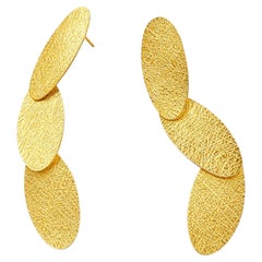 Boucles d'oreilles Halley en or jaune 18 carats, par Lucía Rovira