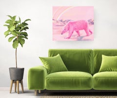 Blush – original surrealism wildlife painting for sale - contemporary artwork
