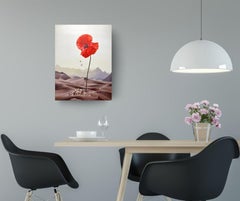 Diamonds in Bloom - Original floral realism painting - modern surrealistic art