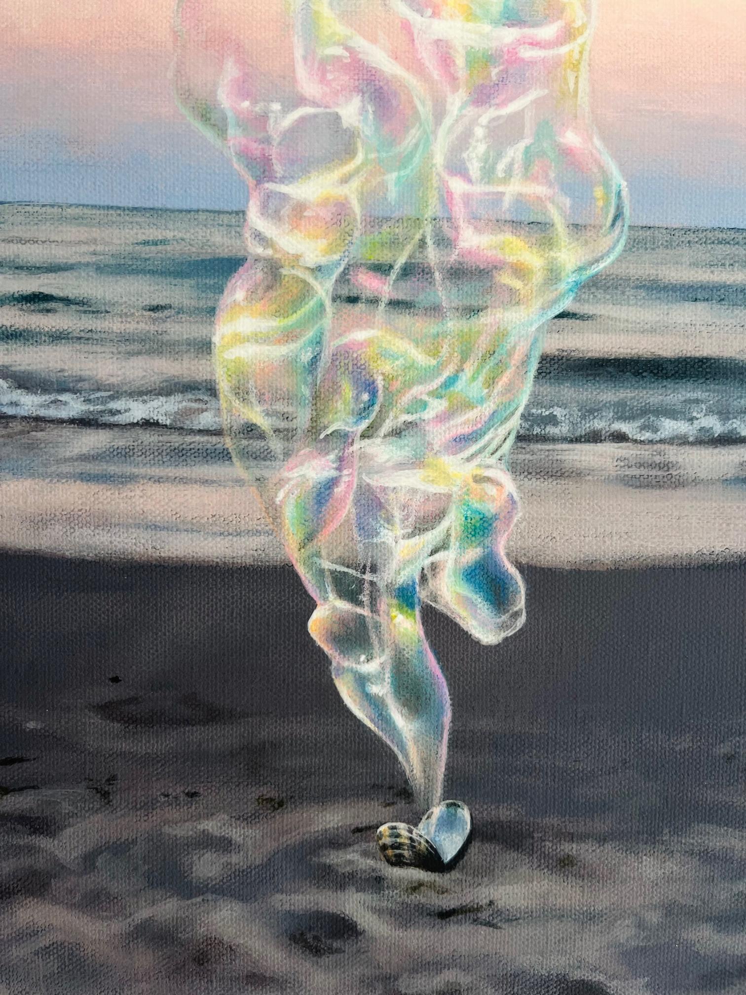 Djinn- Original contemporary seascape landscape surrealistic painting-modern art For Sale 1