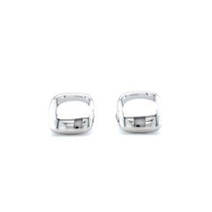 Hallmark Cufflinks in 925/- Silver, Square 16 mm x 16 mm