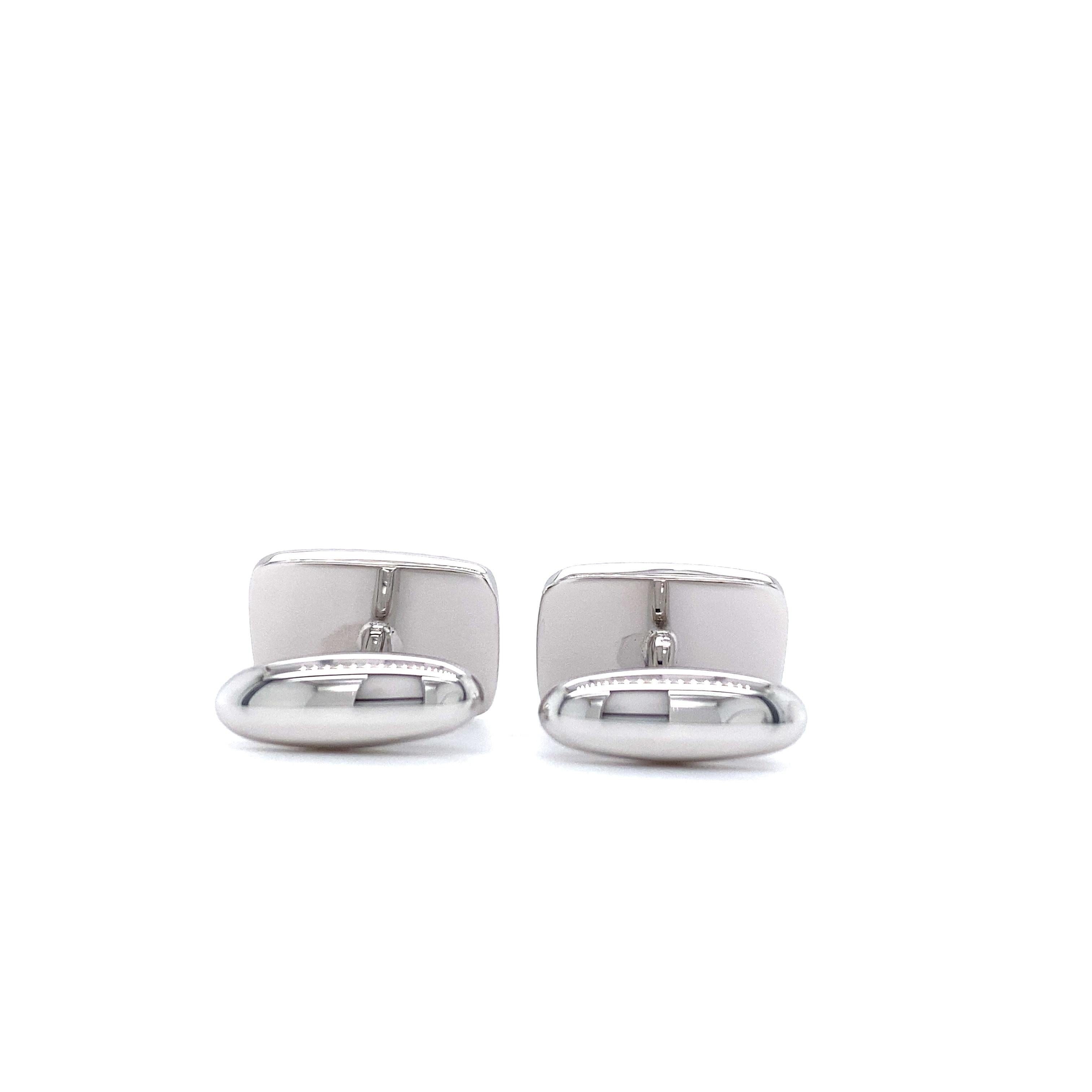 Gemelos Hallmark de plata, 14 mm x 18 mm en Nuevo estado para la venta en Pforzheim, DE